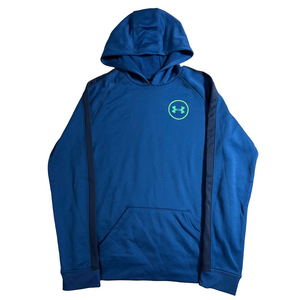 Under Armour Blue Hoodie Small Logo Vibrant Blue Youth XL Activewear Athletic